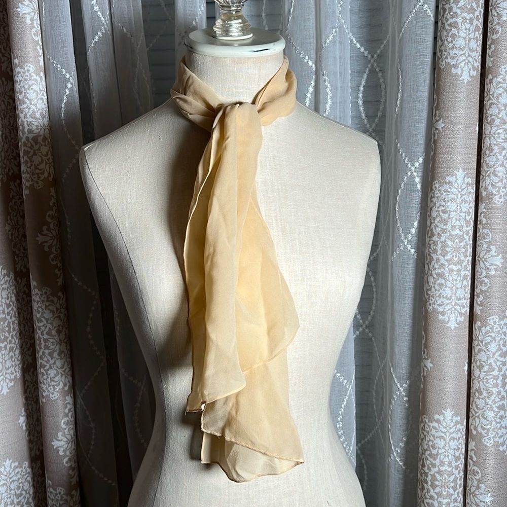 100% silk baar & beards sheer rectangle Scarf